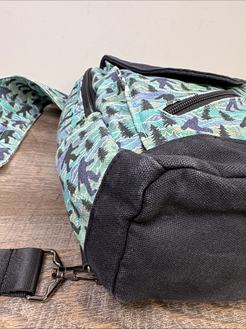Sipsey Wilder Bigfoot Mini Backpack Sling Bag Sasquatch Print Crossbody — image 6 of 8